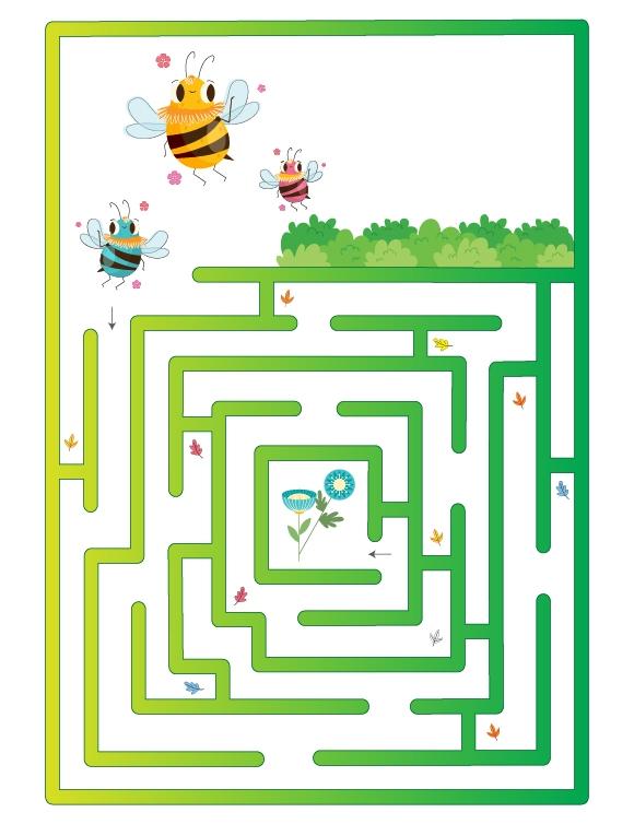Bees Maze Game