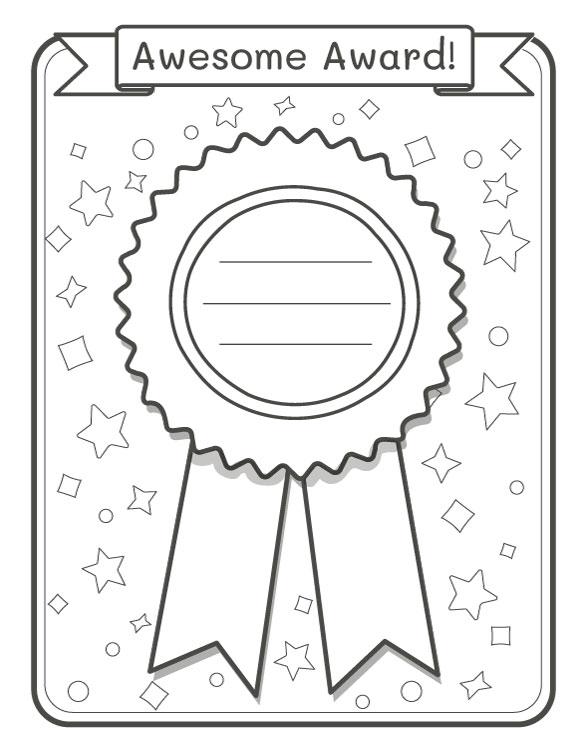Back to school Coloring -Amazing Award!
