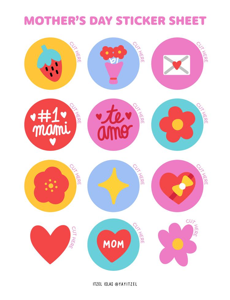 Mother's Day Sticker Sheet