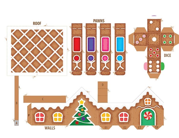 Gingerbread House Pop Up Boardgame