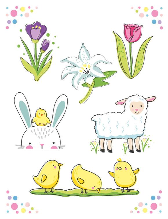 Easter Sticker Sheet 1