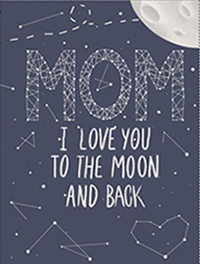 Mom I Love You To The Moon And Back Card