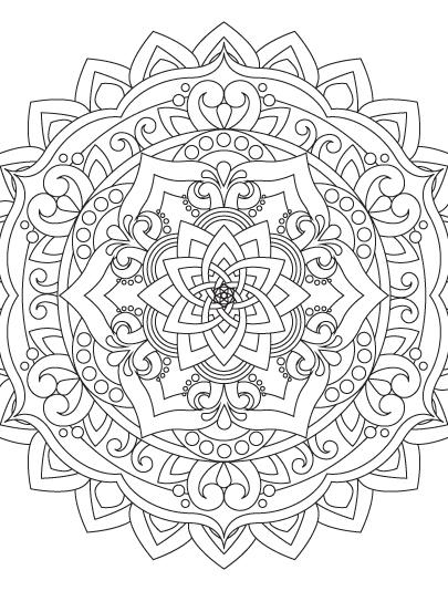 Colour the Round Rangoli