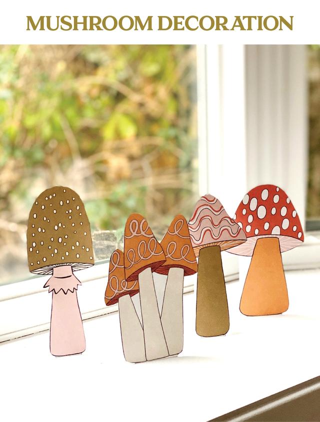 Décoration artisanale de champignons par Megan Roy