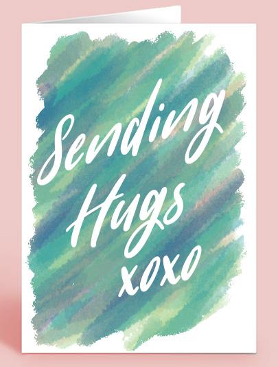 Get Well Card - Sending Hugs