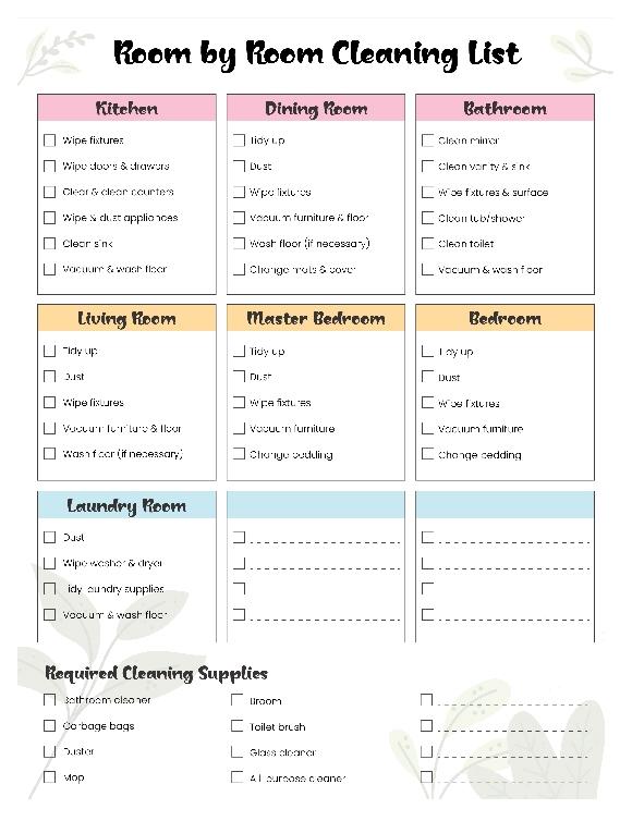 Cleaning Planner 3