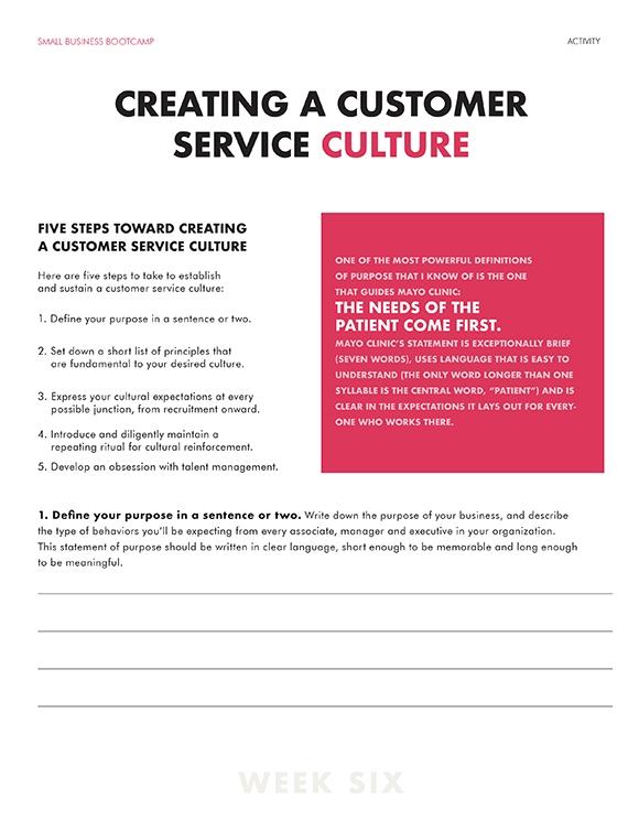 Créer une culture du service à la clientèle