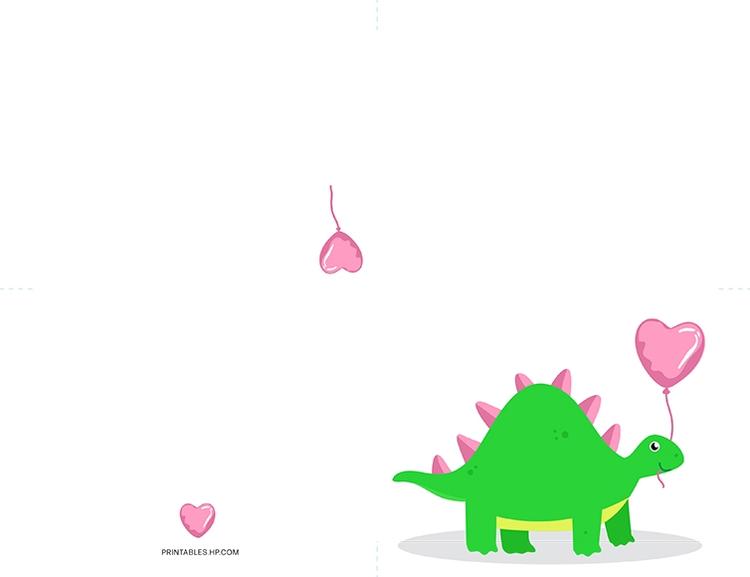 HP Card with Envelope - Dino Love!