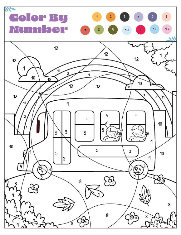 Coloring Page - Color by Number 02