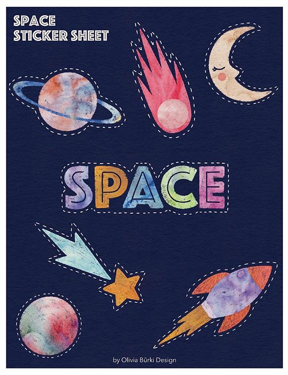 Space Stickers