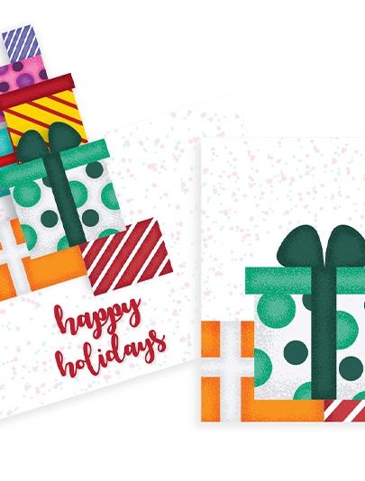 Stack of Gifts Pop-up Card