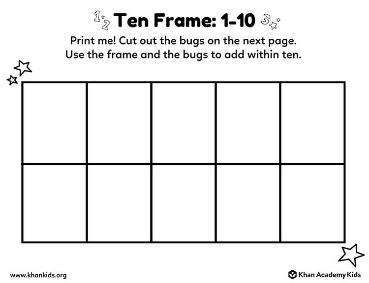 Adding 1-10 Worksheets