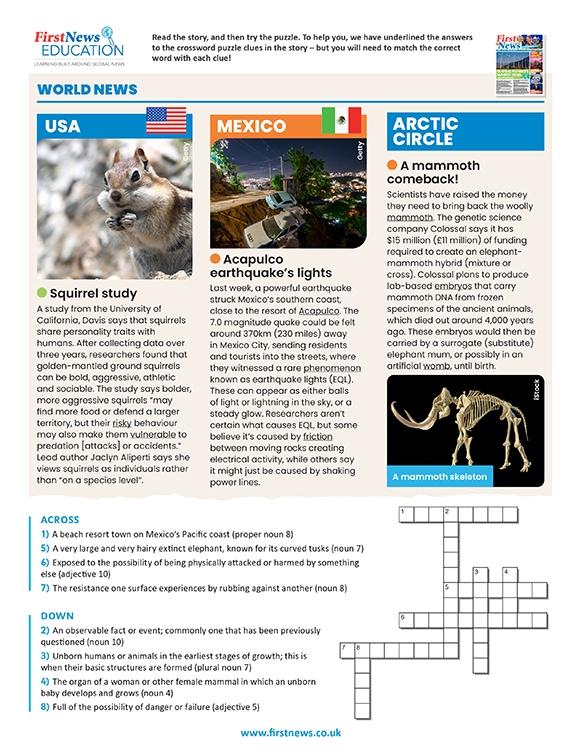 News Puzzle-  20 – 26 SEPTEMBER 2021