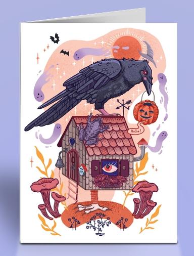 Halloween Cards_Mystic Raven