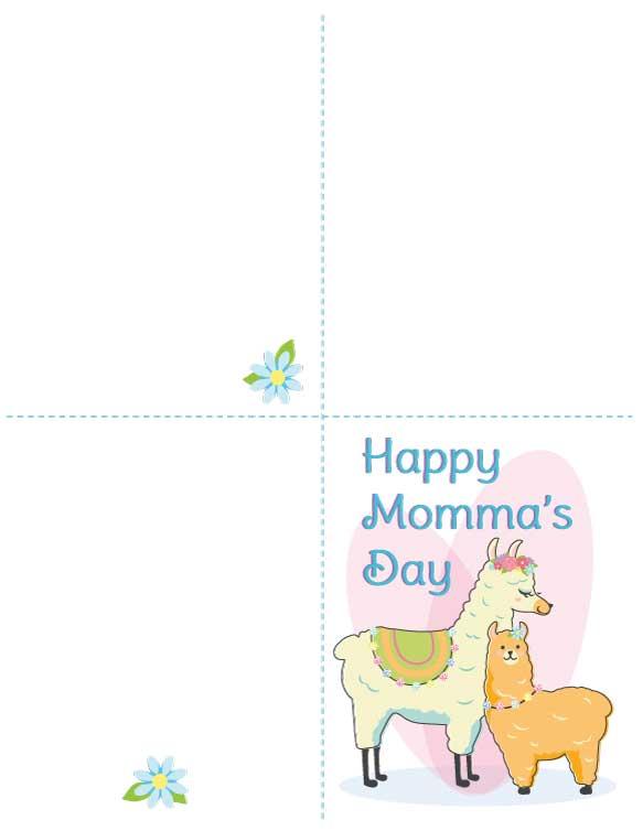 Carte HP pour la fête des mères avec enveloppe - Pas de drame maman !