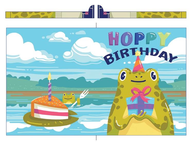 Frog Birthday Card