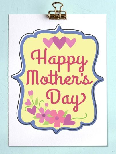 Affiche HP pour la fête des mères Joyeuse fête des mères !