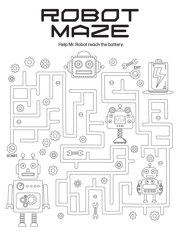 Robot Game Coloring Page