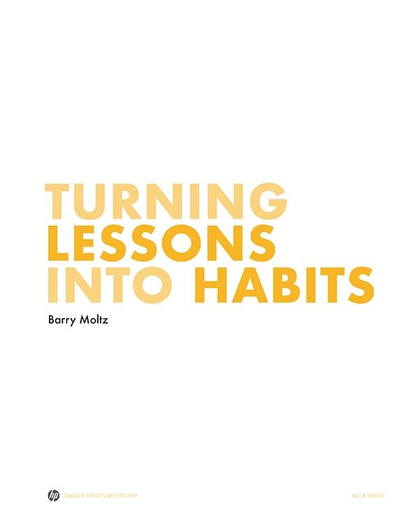 Transformer les leçons en habitudes