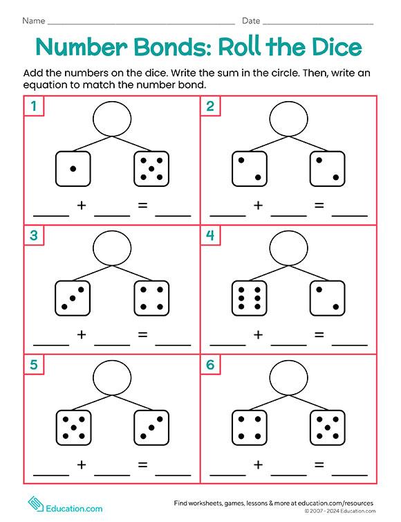 Number Bonds: Roll the Dice