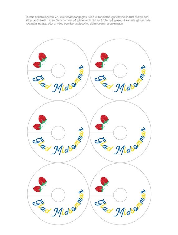 Glasdekorationer till midsommar - Kreativa Karin