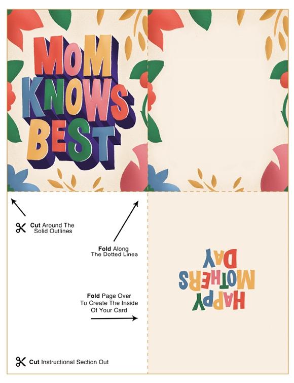 Mom Knows Best Card
