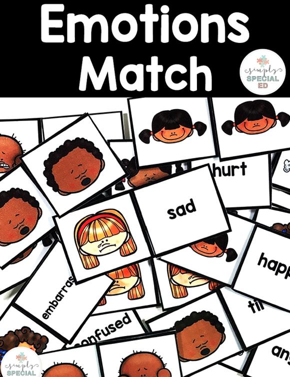 Emotions Match for Special Education Puzzles