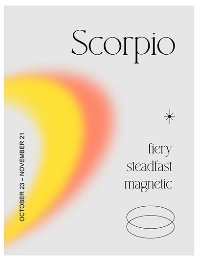 Scorpio Astrology Poster