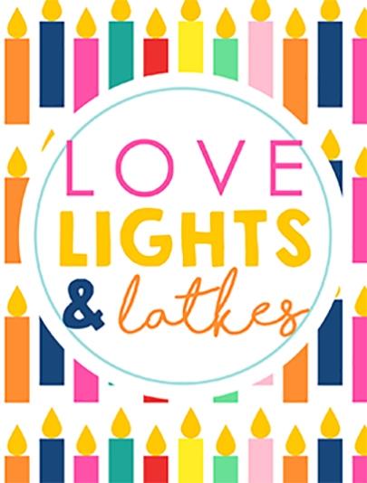 Love, Lights & Latkes Card