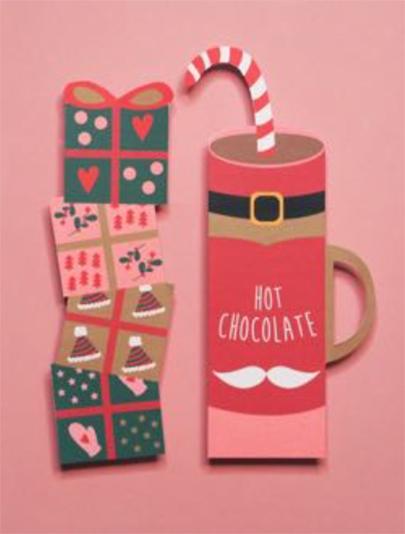 Hot Cocoa & Present Pile Bookmarks