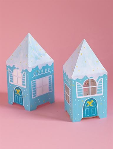 Winter House Lantern Crafts Magic Made Printable Series