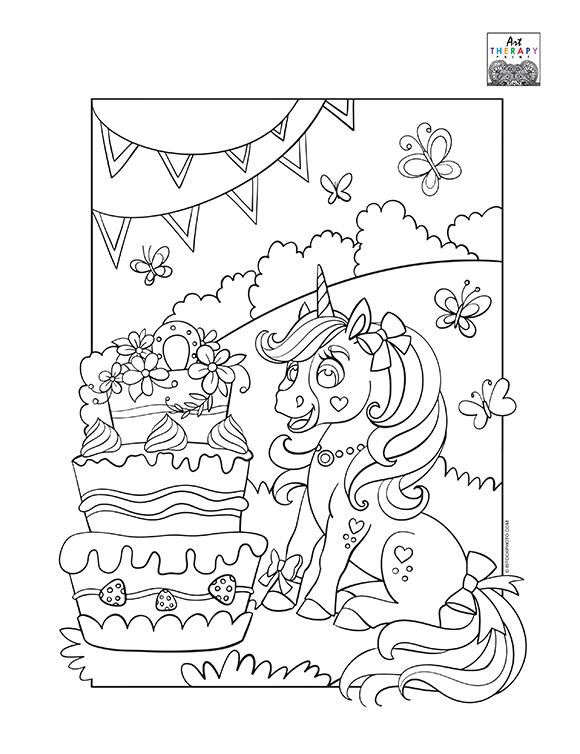 Unicorn Birthday Pattern