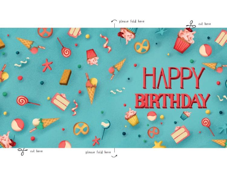 Birthday Treats Birthday card