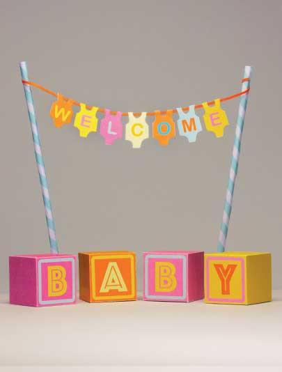 Welcome Baby Cake Toppers