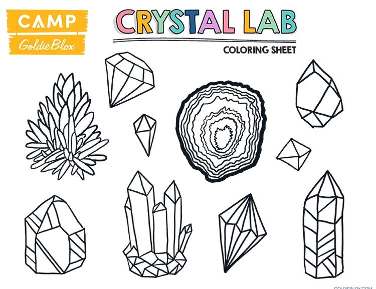 Crystal Lab Coloring Sheet
