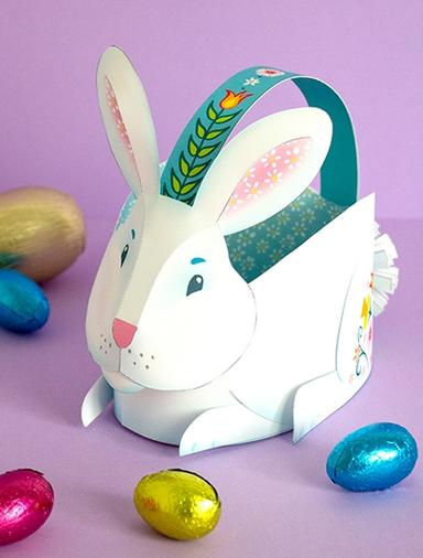 Easter Bunny Basket Craft Easter and Spring Series