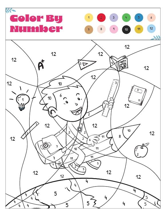 Coloring Page - Color by Number 03