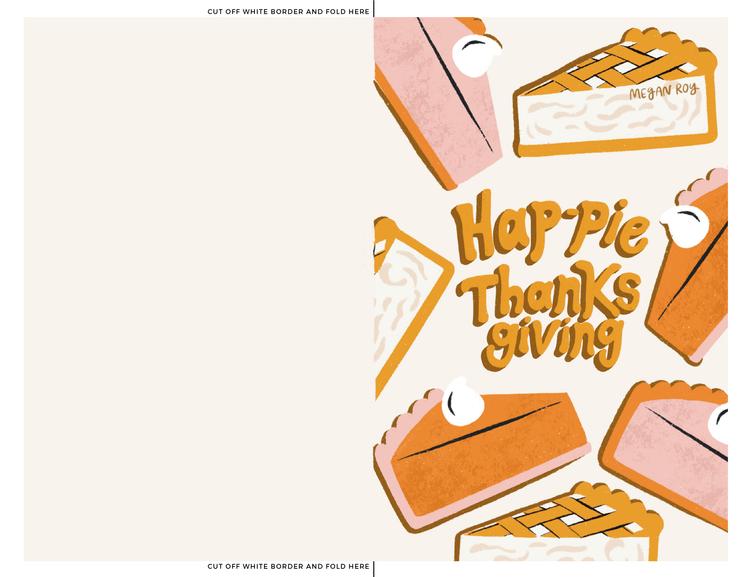 Hap-pie Thanksgiving Card