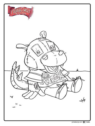 Lucky Dragon Coloring Page 2