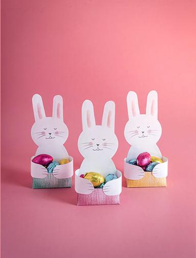 Bunny Chocolate Holders Craft Easter and Spring Series