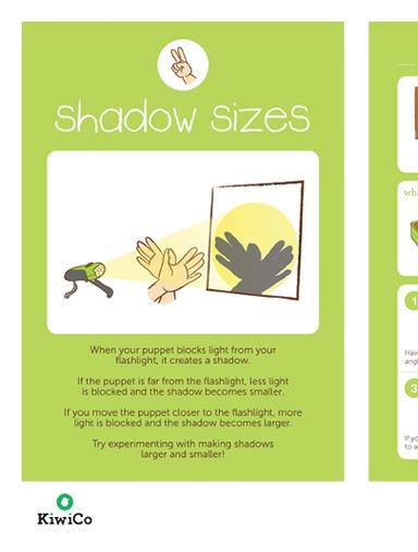 Aprender y jugar: Hoja de trabajo de aprendizaje de sombras KiWico