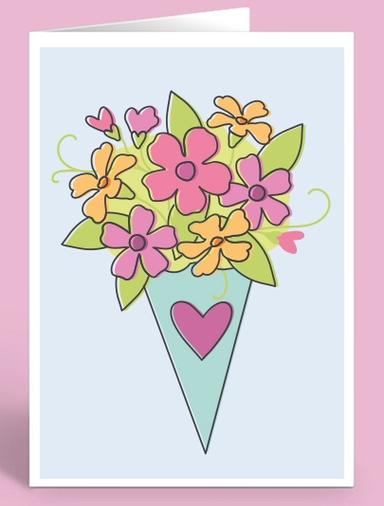 HP Greeting Card - Bouquet