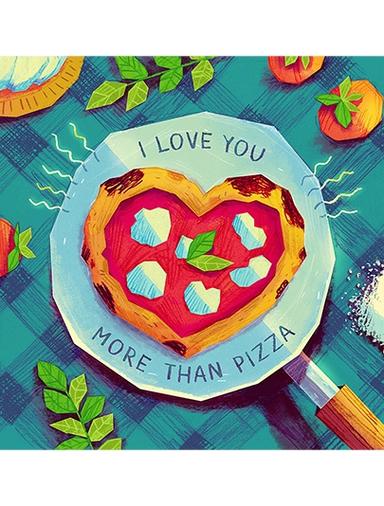 More Than Pizza Card Valentine's Day Series