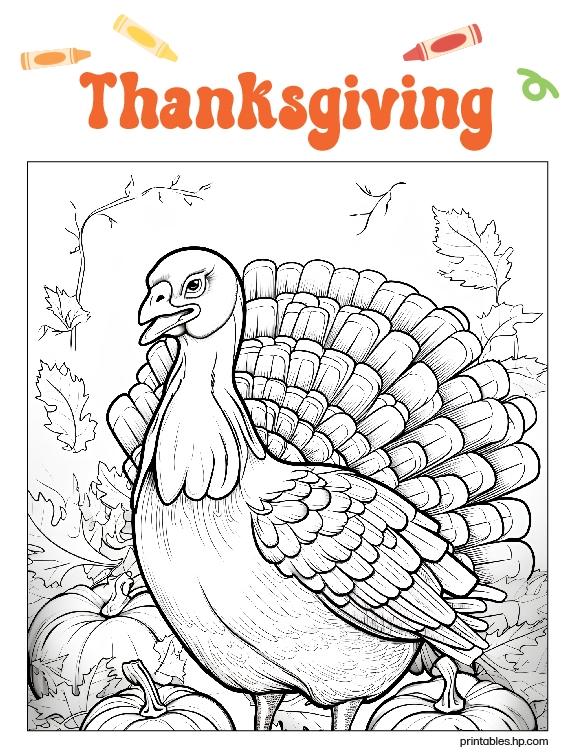 Thanksgiving Coloring 03