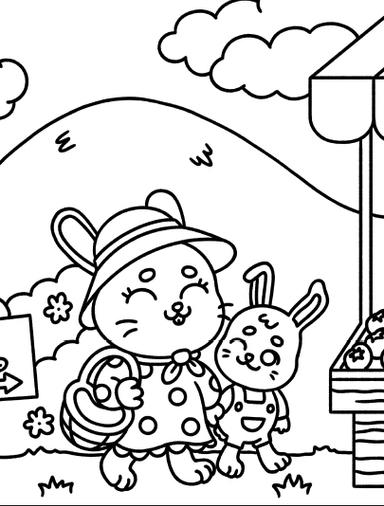 Mother's Day Coloring Page JoJo Lee SpendingTheDayWithMom