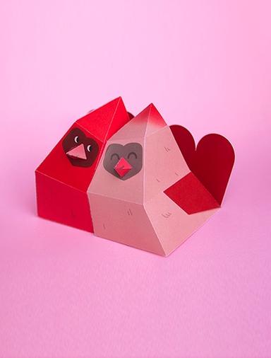 Birds in Love Craft Valentine's Day Series