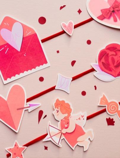 Valentine’s Day Garland Craft by Laura K. Sayers