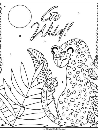 Color-in Jungle Placemat