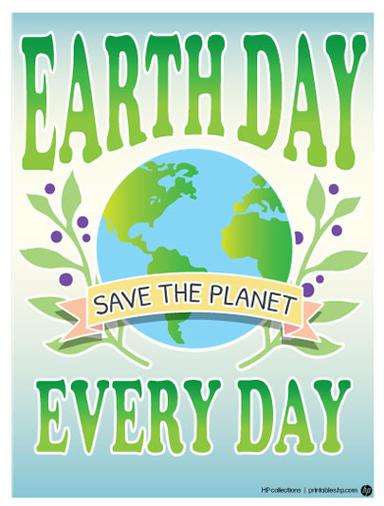 HP Earth Day Poster Wall Art Earth Day Everyday