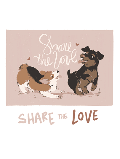 Share the Love Card- Pink